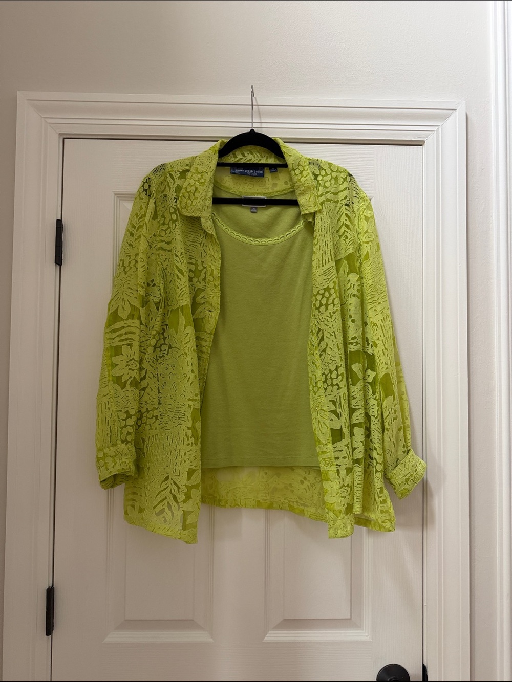 Lime Green Blouse and Tank